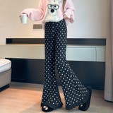 ドット柄フレアニットパンツ | Doux Belle  | 詳細画像13 