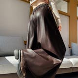 フェイクレザーワイドパンツ | Doux Belle  | 詳細画像3 