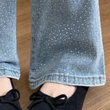 立体ドット加工フレアデニムパンツ レディース パンツ | Doux Belle  | 詳細画像10 