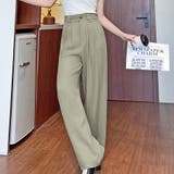 タック入りワイドパンツ レディース パンツ | Doux Belle  | 詳細画像16 