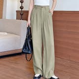 タック入りワイドパンツ レディース パンツ | Doux Belle  | 詳細画像19 