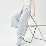 ワイドシルエットタック入りロングパンツ レディース パンツ | Doux Belle  | 詳細画像1 