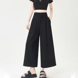 ワイドシルエットタック入りロングパンツ レディース パンツ | Doux Belle  | 詳細画像11 
