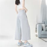 ワイドシルエットタック入りロングパンツ レディース パンツ | Doux Belle  | 詳細画像3 