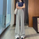 シンプルデザインロングパンツ レディース パンツ | Doux Belle  | 詳細画像12 