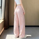 フリンジカットジャガードワイドロングパンツ レディース ボトムス | Doux Belle | 詳細画像6