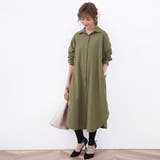 麻混素材シャツワンピ アウター レディース | Doux Belle  | 詳細画像25 