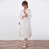 麻混素材シャツワンピ アウター レディース | Doux Belle  | 詳細画像7 