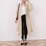 ベージュ | 麻混素材シャツワンピ アウター レディース | Doux Belle 