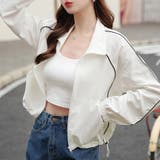 クロップド丈トラックジャケット | Doux Belle  | 詳細画像1 