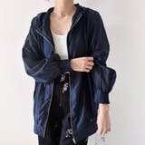 ネイビー | オーバーサイズシアーパーカ | Doux Belle 