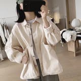 ベージュ | オーバーサイズシャツジャケット | Doux Belle 