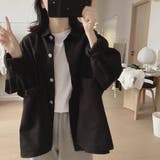 ブラック | オーバーサイズシャツジャケット | Doux Belle 