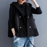 フード付きダブルボタンベスト | Doux Belle  | 詳細画像2 