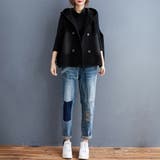 フード付きダブルボタンベスト | Doux Belle  | 詳細画像5 