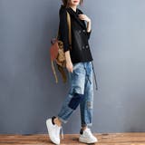 フード付きダブルボタンベスト | Doux Belle  | 詳細画像6 