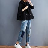 フード付きダブルボタンベスト | Doux Belle  | 詳細画像7 