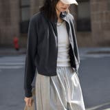 ワッフル素材ハイネックジップアップジャケット | Doux Belle  | 詳細画像11 