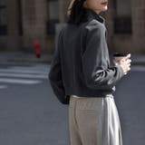 ワッフル素材ハイネックジップアップジャケット | Doux Belle  | 詳細画像13 