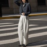 ワッフル素材ハイネックジップアップジャケット | Doux Belle  | 詳細画像16 