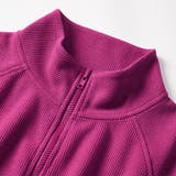 ワッフル素材ハイネックジップアップジャケット | Doux Belle  | 詳細画像17 