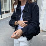 ステッチ入りクラシックデニムジャケット | Doux Belle | 詳細画像2