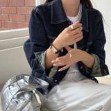 ステッチ入りクラシックデニムジャケット | Doux Belle | 詳細画像4