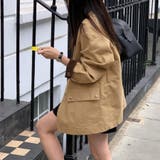 配色ステッチ入りカジュアルジャケット | Doux Belle | 詳細画像11