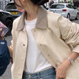 配色ステッチ入りカジュアルジャケット | Doux Belle | 詳細画像2