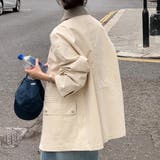 配色ステッチ入りカジュアルジャケット | Doux Belle | 詳細画像3