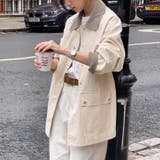 配色ステッチ入りカジュアルジャケット | Doux Belle | 詳細画像4