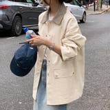 配色ステッチ入りカジュアルジャケット | Doux Belle | 詳細画像6