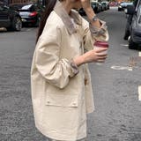 配色ステッチ入りカジュアルジャケット | Doux Belle | 詳細画像7