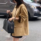 配色ステッチ入りカジュアルジャケット | Doux Belle | 詳細画像9