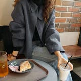 ウール調ワイドカラーショートジャケット | Doux Belle  | 詳細画像5 