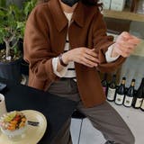 ウール調ワイドカラーショートジャケット | Doux Belle  | 詳細画像9 