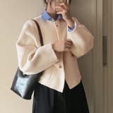 ウール調ショート丈ジャケット | Doux Belle | 詳細画像3