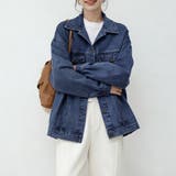 ダークブルー | ベーシックデニムジャケット レディース アウター | Doux Belle 