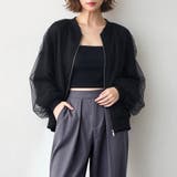 チュールシアージップアップブルゾン&キャミソールセット レディース トップス | Doux Belle | 詳細画像12