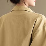 ビッグポケットレギュラーカラー長袖シャツジャケット レディース トップス | Doux Belle | 詳細画像21