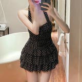 ドット柄ワンピーススイムウェア レディース 水着 | Doux Belle  | 詳細画像7 