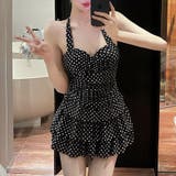 ドット柄ワンピーススイムウェア レディース 水着 | Doux Belle  | 詳細画像8 
