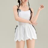 肩リボンワンピーススイムウェア レディース 水着 | Doux Belle  | 詳細画像5 