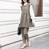 ペプラムシルエットセットアップ | Doux Belle  | 詳細画像1 