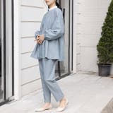 ラウンドネックペプラムシルエットセットアップ | Doux Belle  | 詳細画像11 