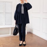 ラウンドネックペプラムシルエットセットアップ | Doux Belle  | 詳細画像14 