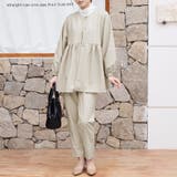 ラウンドネックペプラムシルエットセットアップ | Doux Belle  | 詳細画像5 