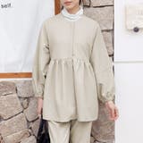 ラウンドネックペプラムシルエットセットアップ | Doux Belle  | 詳細画像7 