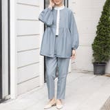 ラウンドネックペプラムシルエットセットアップ | Doux Belle  | 詳細画像9 