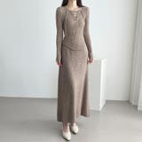 レースアップ×リブニットセットアップ | Doux Belle  | 詳細画像1 